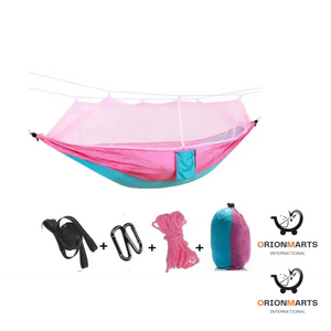 Portable Parachute Hammock with Mosquito Net for Outdoor