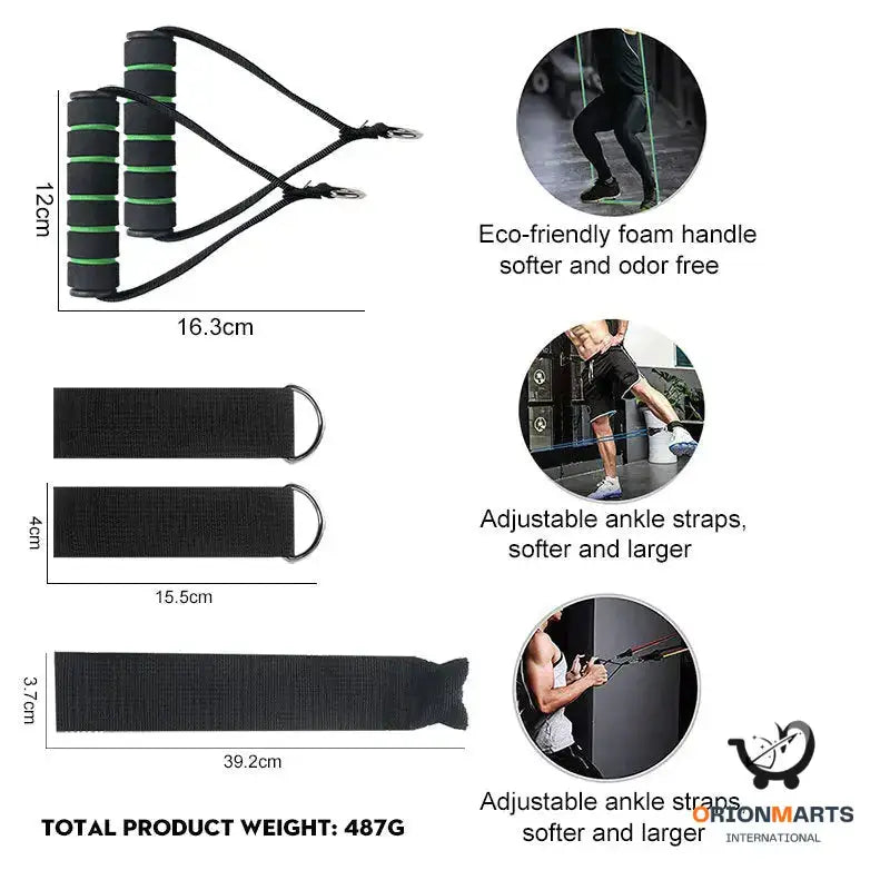 Elastic Rope Set for Strength Training and Muscle Building