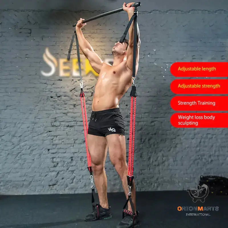 Body Workout Trainer with Resistance Bands