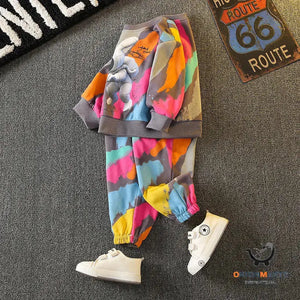 Fashionable Hoodie Suit for Boys and Girls in Spring