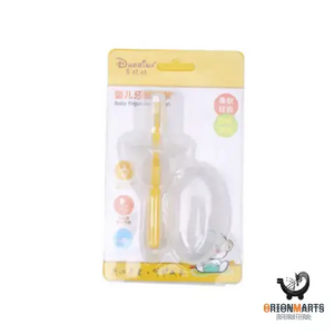 Silicone Baby Toothbrush Kids Teether Training Tool Clear