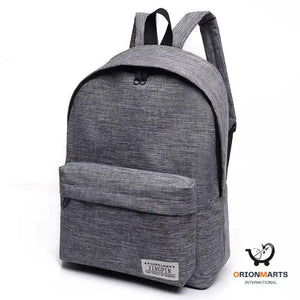 Unisex Canvas Backpack for Students and Travelers