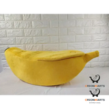 Banana-Shaped Pet House Bed