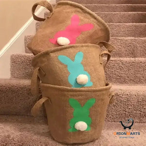 Easter Jute Tote Bag
