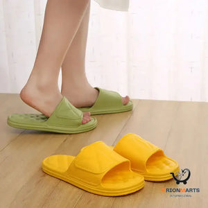 Plaid Design Bathroom Slippers - Summer Slippers for Women