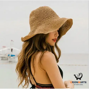 Foldable Straw Sunscreen Hat for Women
