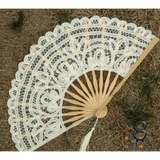 Vintage Handmade Lace Fan