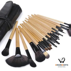 24-Piece Black Makeup Brush Set