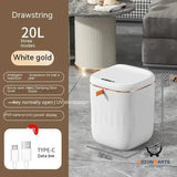 Bedroom and Living Room Smart Trash Can with Lid