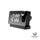 LED Mirror Display 3D Projection Alarm Clock for Home