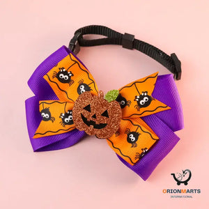 Pumpkin Bow Tie with Big Bell for Pets