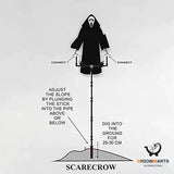 Screaming Scarecrow Halloween Decor