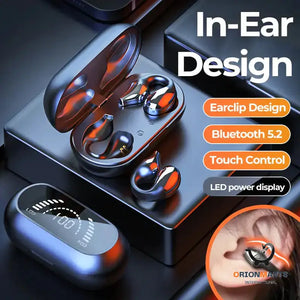 Wireless Ear Clip Bone Conduction Headphone - Bluetooth 5.2