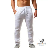 Breathable Cotton and Linen Sports Trousers