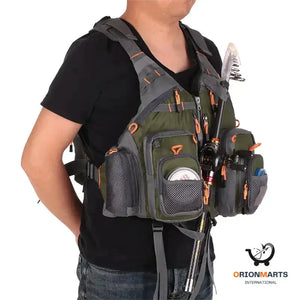 Men’s Breathable Outdoor Life Vest for Swimming and Fishing