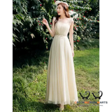 Elegant Gray Bridesmaid Dress