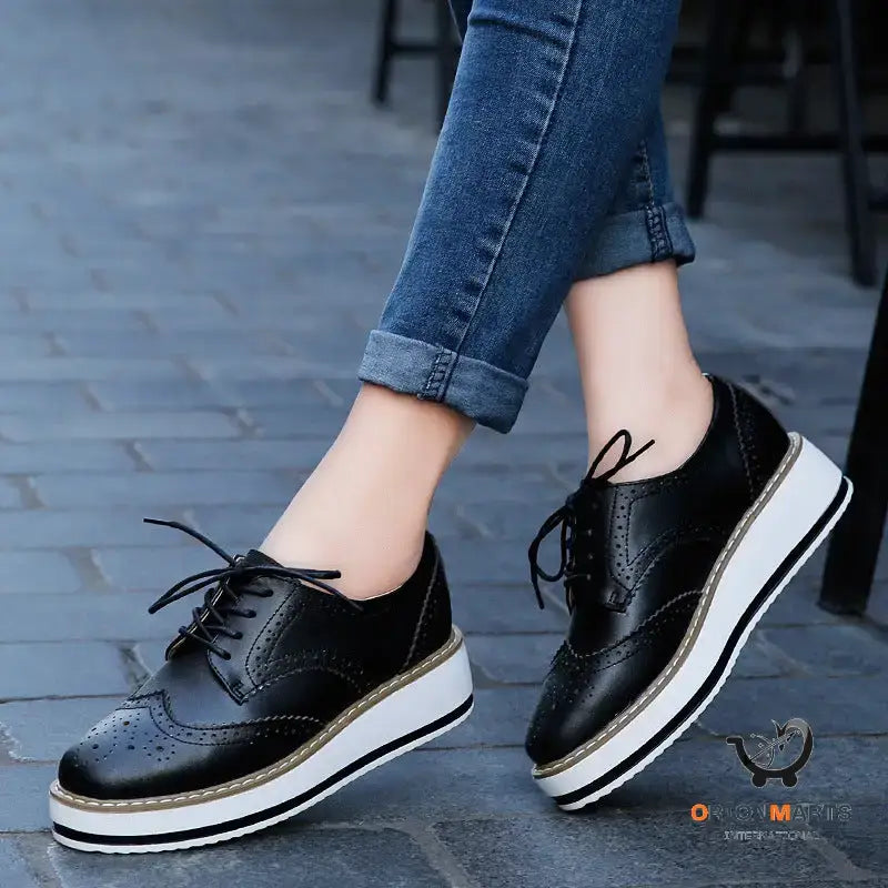Lace-up Flats Shoes Sports British Style