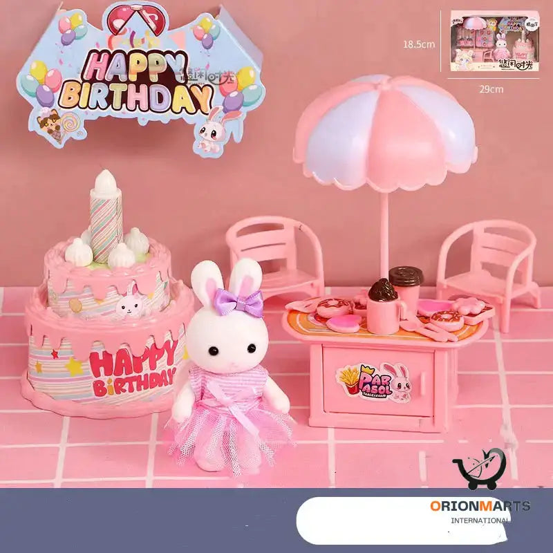 Bunny Doll Cake Play House Toy for Kids