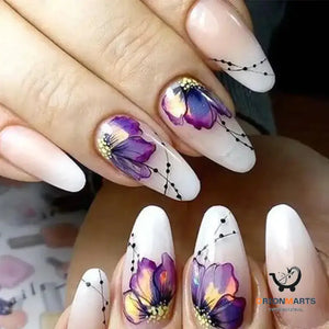 Butterfly and Flower Nail Stickers