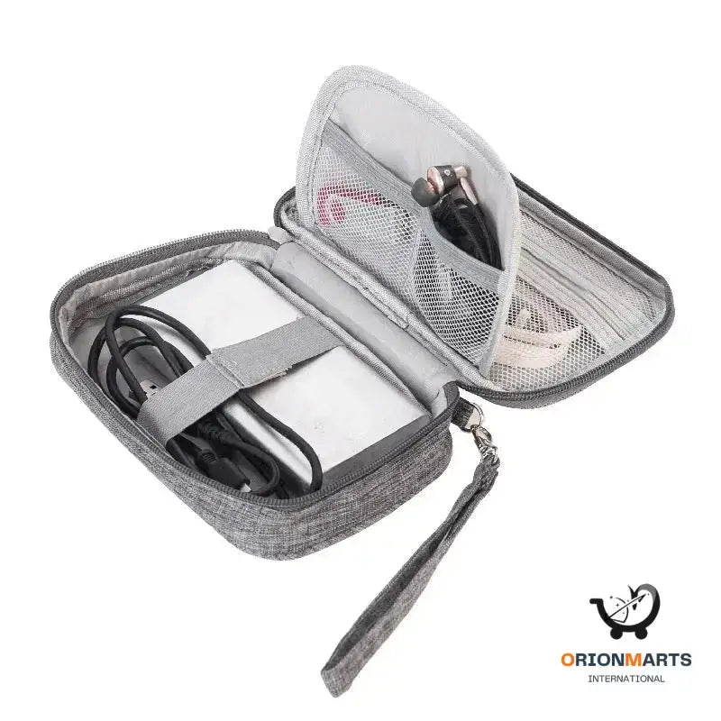 Portable Cable Organizer Bag for Travelers