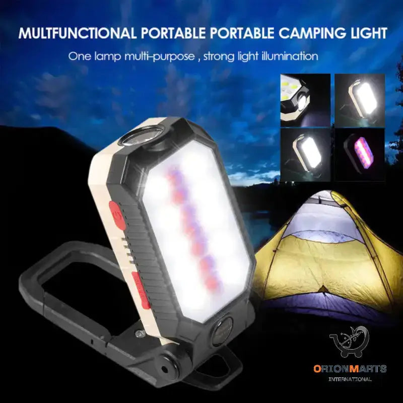 Folding USB Rechargeable Work Light - Portable Camping