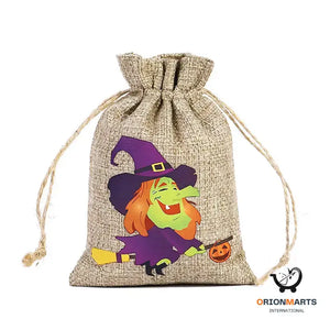 Candy-Filled Halloween Linen Bag