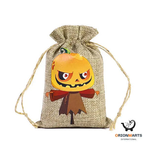 Candy-Filled Halloween Linen Bag
