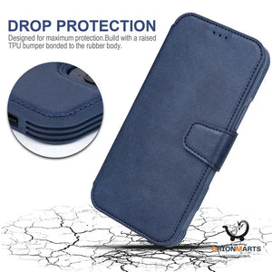 Magnetic PU Card Holster Phone Case