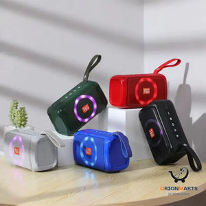 Colorful Light Bluetooth Speaker with FM Radio - TG193led
