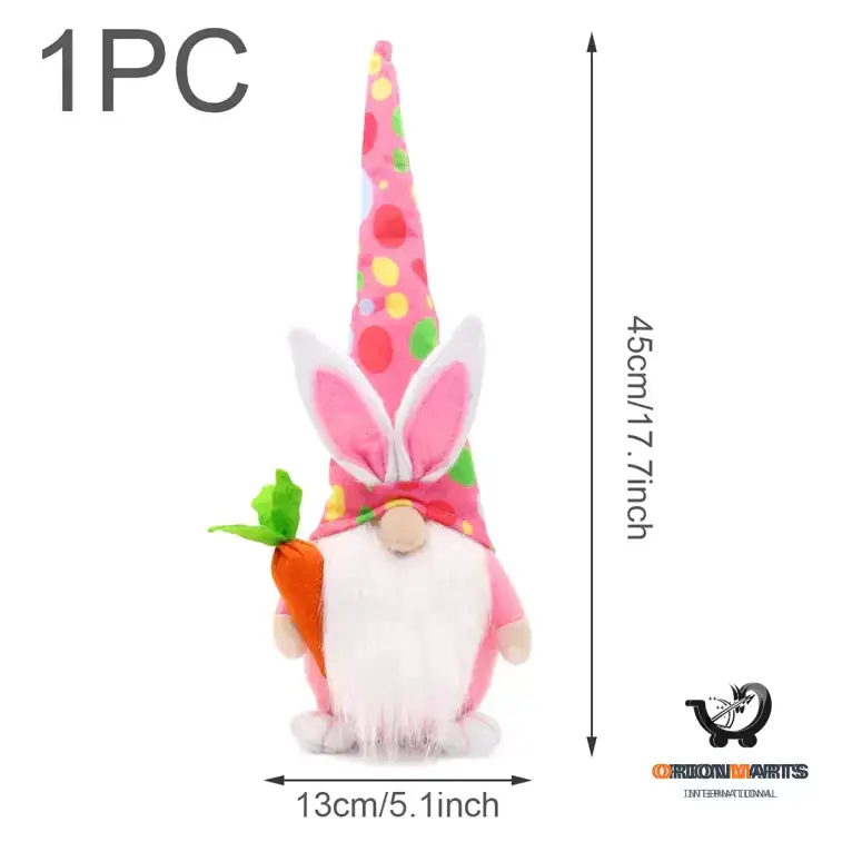 Easter Faceless Dwarf Carrot Doll
