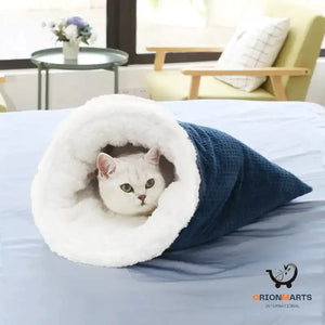 Cozy Christmas Cat Nest Plus Soft Nest Sleeping Bag