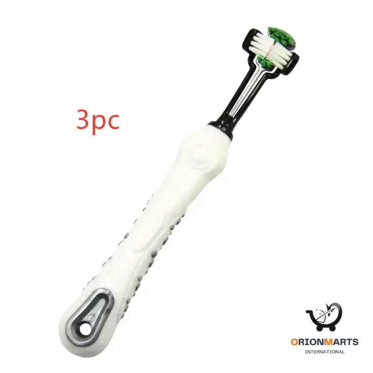 3-Sided Pet Toothbrush for Dogs and Cats
