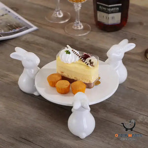 Rabbit Dessert Plate Set
