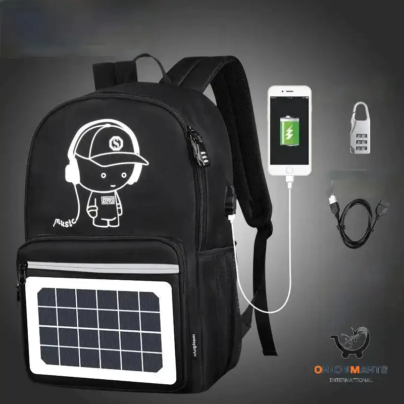 Solar Powered Charging Backpack