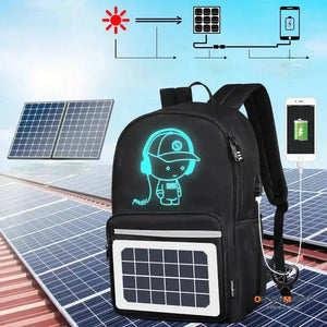 Solar Powered Charging Backpack