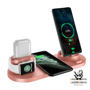 6 in 1 Wireless Charging Dock Station for Phone and Watch