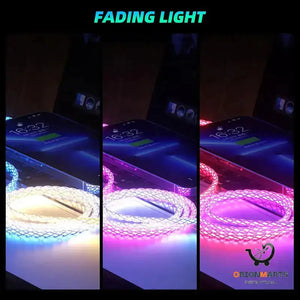 Colorful Streamer Charging Line with Gradual Color Effect