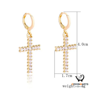 Stylish Simple Cross Earrings