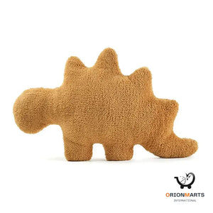 Dinosaur Plush Toy with Chicken Block Design