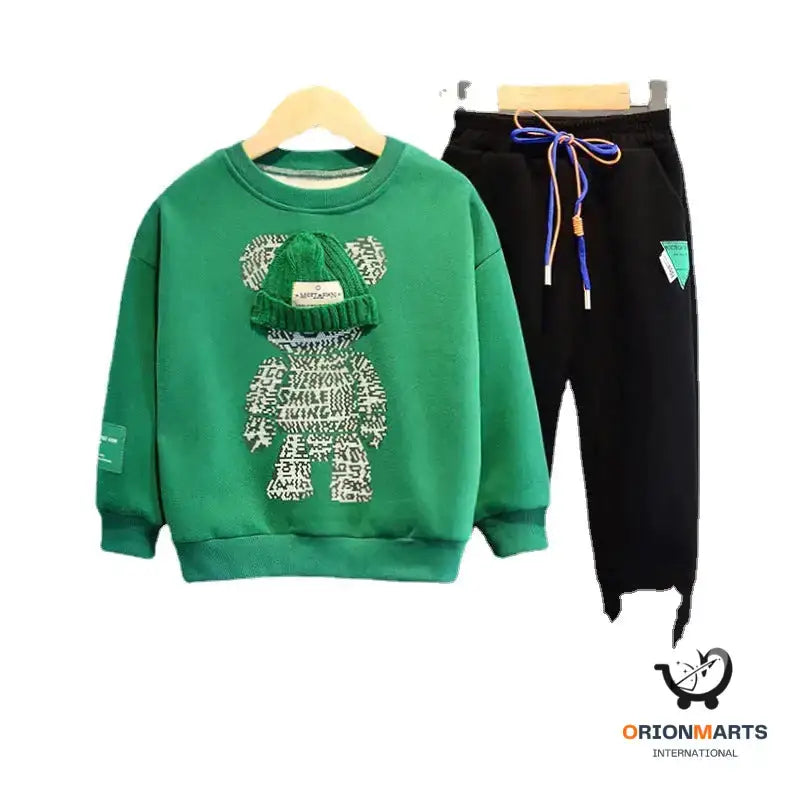 Children’s Sweater Two Pieces Suit for Spring Clothing