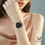 Classic Style Watch Band with Diamond Alloy