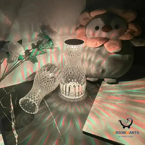 Romantic Bedside Diamond Table Lamp for Christmas Decor