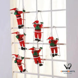 Santa Claus Ladder Christmas Ornaments