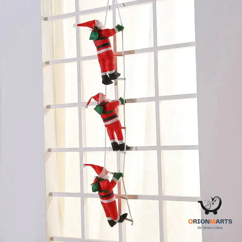 Santa Claus Ladder Christmas Ornaments