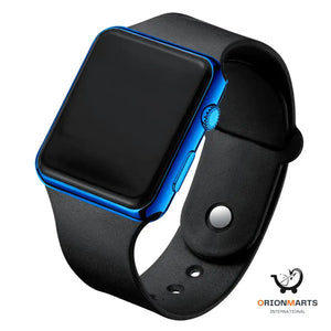 Electroplated LED Square Digital Watch