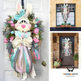 Easter Bunny Door Hanging Wreath