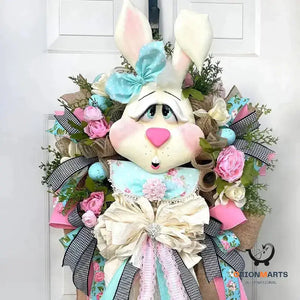 Easter Bunny Door Hanging Wreath