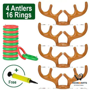 Interactive Christmas Inflatable Antler Hat Game