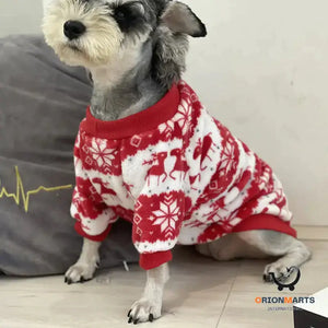 Warm Christmas Pet Sweater for Winter
