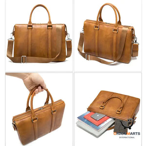 Classic and Stylish Men’s Leather Briefcase